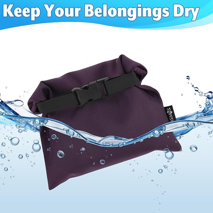 Cosmos 3 Pcs Waterproof Dry Bag, Mini Waterproof Pouch Portable Dry Sacks Small Roll Top Storage Bag for Outdoor Travel Kayaking Boating Camping Hiking (Medium Size - 4 Pcs)
