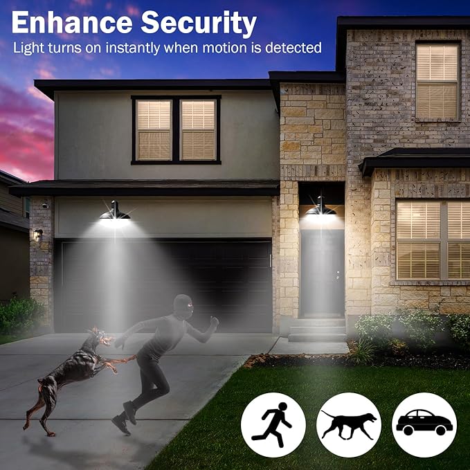 Sengled Motion Sensor Light Bulbs, A19 LED Dusk to Dawn Bulbs 5000K Daylight, Motion Activated Indoor Outdoor Light Bulbs 8.8W (60W Equivalent) 800 Lumens for Porch, Garage, Hallway, 6 Pack