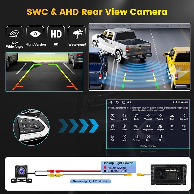 [4 Core 64G] for Jeep Compass Patriot 2010-2016 Android 15 Car Stereo, 10.1" Touchscreen Compass Patriot Car Radio Wireless Carplay Android Auto Mirror Link GPS WiFi Bluetooth FM/EQ SWC Backup Cam Mic