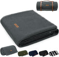 Molithe 100% Wool Blanket, 62" x 86", Warm, Thick, Washable, Military Wool Blanket, Great for Camping, Outdoors, Sporting Events, Survival Kits