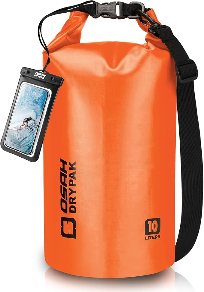 Waterproof Dry Bag, 5L/10L/20L/30L/40L Roll Top Lightweight Storage Backpack with Phone Case for Women & Men, Floating Waterproof Sack for Travel, Swimming, Kayaking, Paddle Board, Camping & Beach