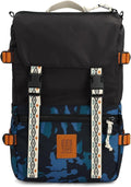 Topo Designs Rover Pack Classic - Laptop Tablet Daypack for Commutes, Day Trips, Hikes, Iconic Denver Design, PFAS-Free, Fair Trade, BlueSign Backpack (Black/Tectonic)