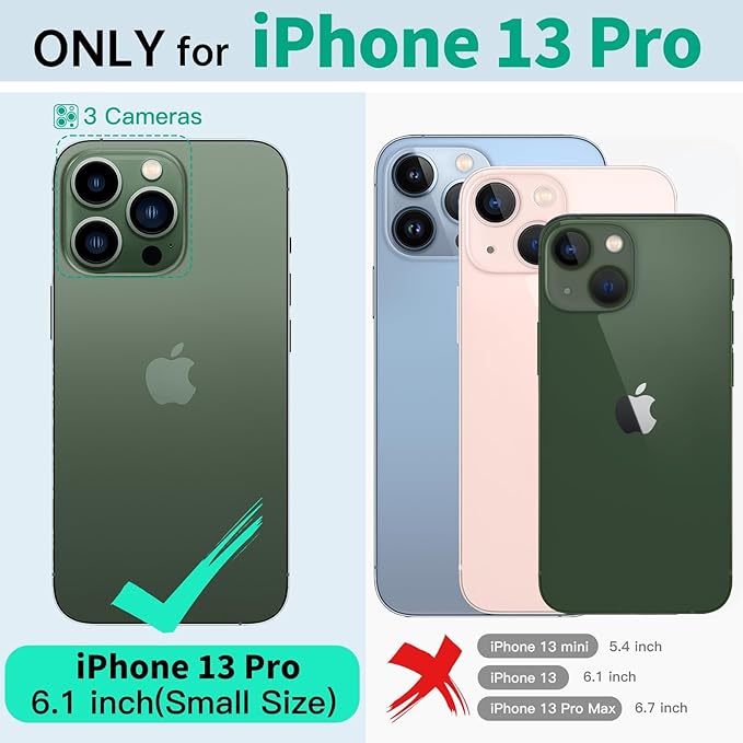 Beeasy for iPhone 13 Pro Waterproof Case with Magsafe, IP68 Underwater Military Grade, Phone Case with Shockproof, Dustproof, Rugged 360 Full Body Protection Cover with Built-in Screen Protector