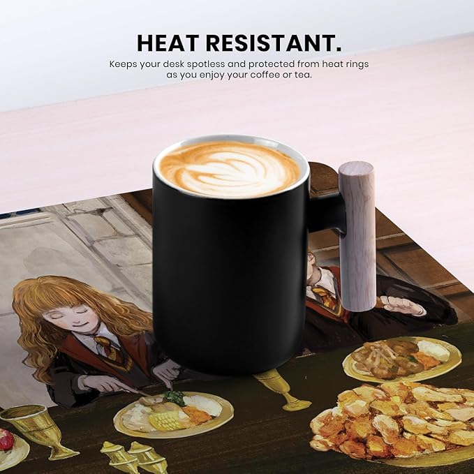 Head Case Designs Officially Licensed Harry Potter Gryffindor Table Graphics 37.4 x 15.75 x 0.16 inches (900 x 400 mm) - XL Gaming Office Desk PC Keyboard Mouse Mat Pad