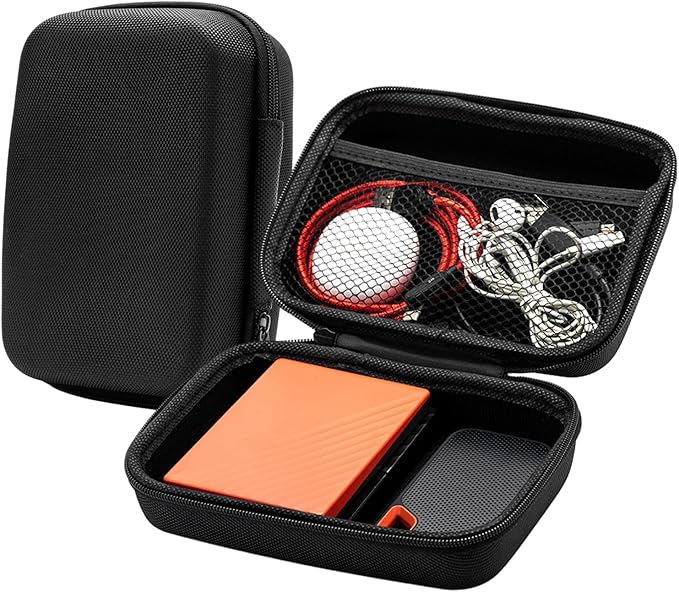 Portable Storage Box Travel Carrying Case Pouches Organiser for Charging Cable Batteries, Memory, Cameras and More