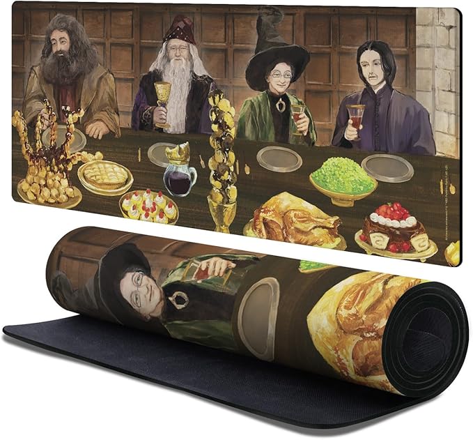 Head Case Designs Officially Licensed Harry Potter Hagrid, Albus, Minerva, Snape Graphics 37.4 x 15.75 x 0.16 inches (900 x 400 mm) - XL Gaming Office Desk PC Keyboard Mouse Mat Pad