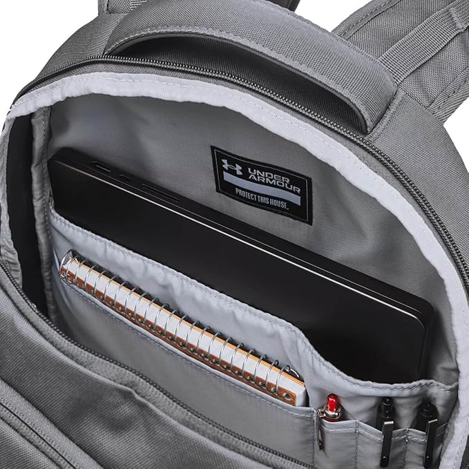 Under Armour Unisex-Adult Hustle 6.0 Backpack, (025) Castlerock / / Steel, One Size Fits Most