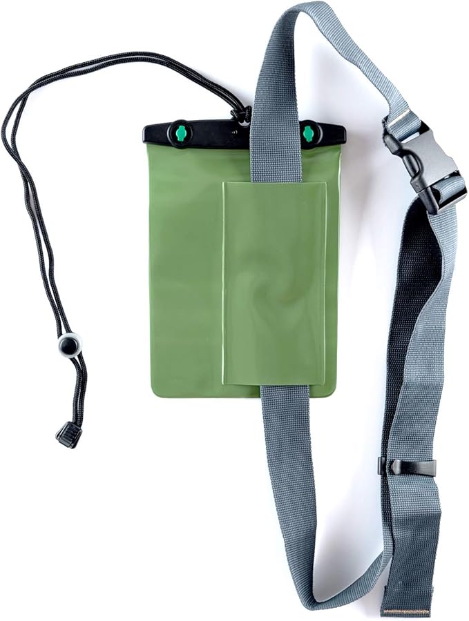 Aquapac Multi-Purpose Belt & Carrycord Waterproof Case, 5" by 7", 13 by 18cm, For Maps, Phones, Documents, Waterproof to 10m / 30ft, Belt & Lanyard Included