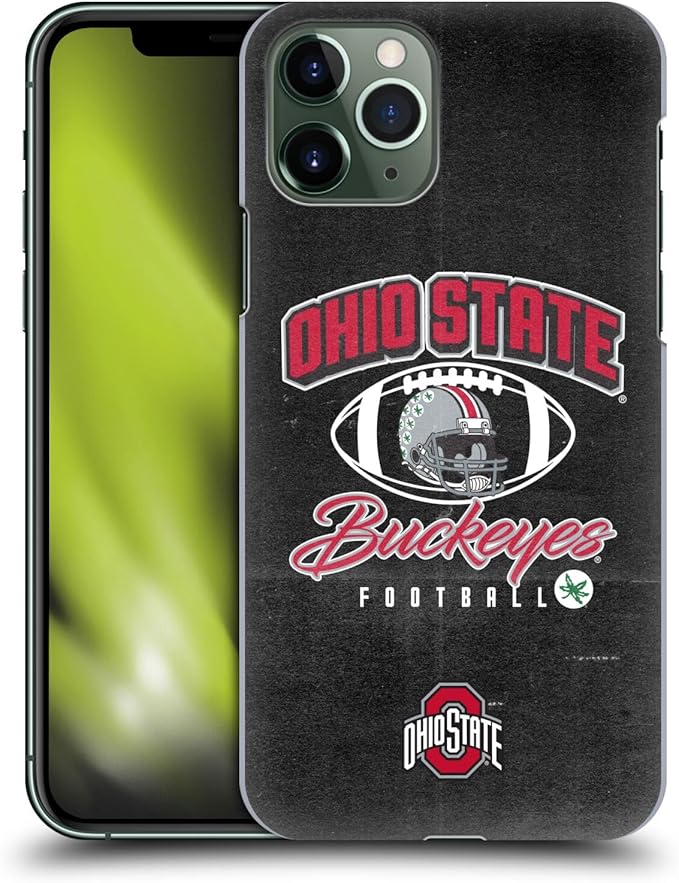 Head Case Designs Officially Licensed Ohio State University Vintage Football Graphics Hard Back Case Compatible with Apple iPhone 11 Pro