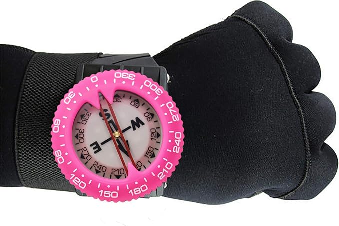 Scuba Choice Diving Compass (Wrist/Bungee Mount) – Easy-to-Read Underwater Navigation Tool for Scuba Diving, Durable Design with Rotating Bezel, Reliable Directional Aid for Deep Dive Adventures