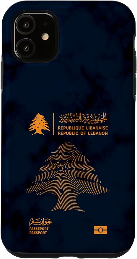 Lebanon,Lebanon Passport,Lebanon Flag,Lebanon map. Case for iPhone 11