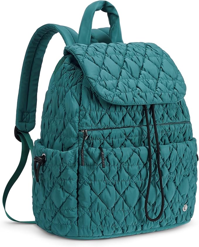 CLUCI Puffy Quilted Backpack Purse for Women, Casual Lightweight Daypack for Women Travel | Purse, Casual, Lightweight, Travel