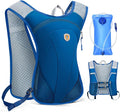 Hydration Backpack with 2L Water Bladder Bag, Lightweight and Breathable Running Vest for Men, Adjustable Chest Straps Water Pack for Cycling Hiking Climbing Outdoor