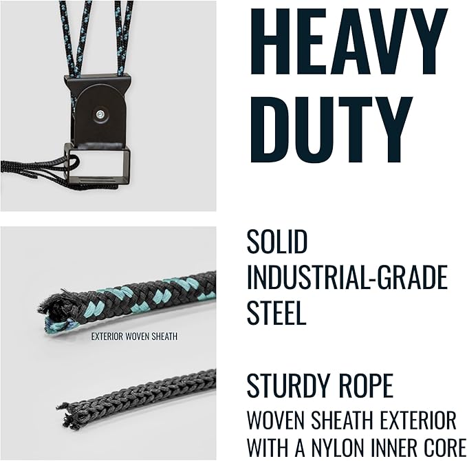 Teal Triangle Heavy Duty Elite Canoe Hoist, Easy-Lift Garage Pulley System, Holds 150 lbs, Fits 8-Foot Ceilings, Patented No-Slip Strap, No Setup Required