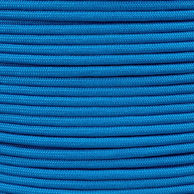 Paracord Planet 95lb Paracord – 1 Strand Type I Parachute Cord for Outdoors and DIY – Colonial Blue (50 ft)