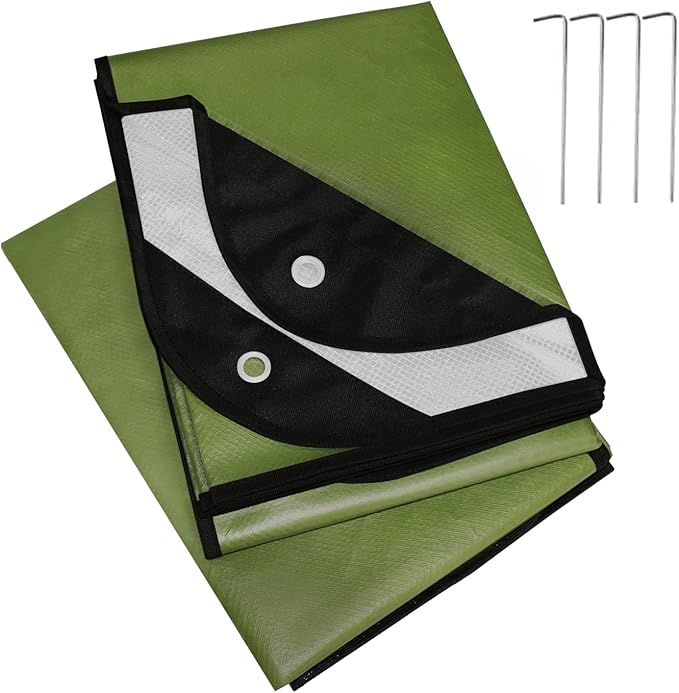 LYN Heavy Duty Emergency Blanket Survival Gear Waterproof Insulated Blanket Emergency Tarp for Camping, Hiking, Bushcraft