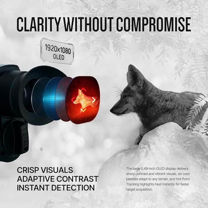ATN BlazeHunter XD 1280x1024 Thermal Monocular 2–16x, 1280×1024 Sensor w/SharpIR AI, 1000m Laser Rangefinder, 1920x1080 OLED, Wi-Fi, 32GB, IP67
