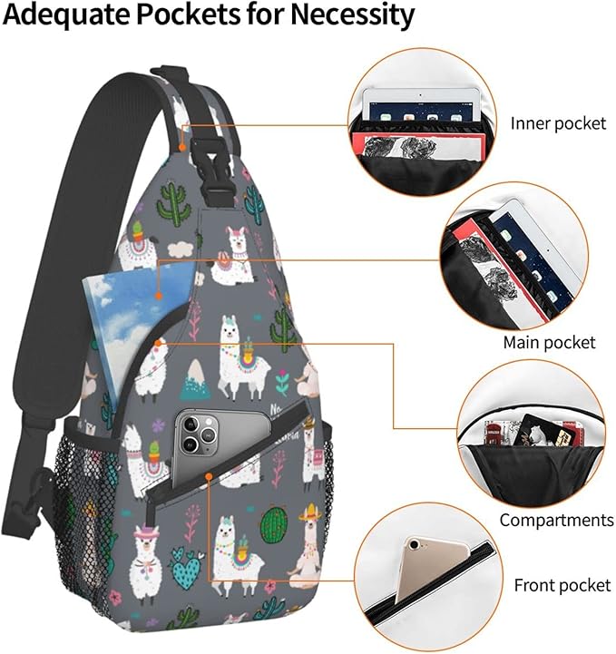 Sling Backpack For Men Hiking Daypack Crossbody Shoulder Bag Travel Chest Pack | Hiking, Travel