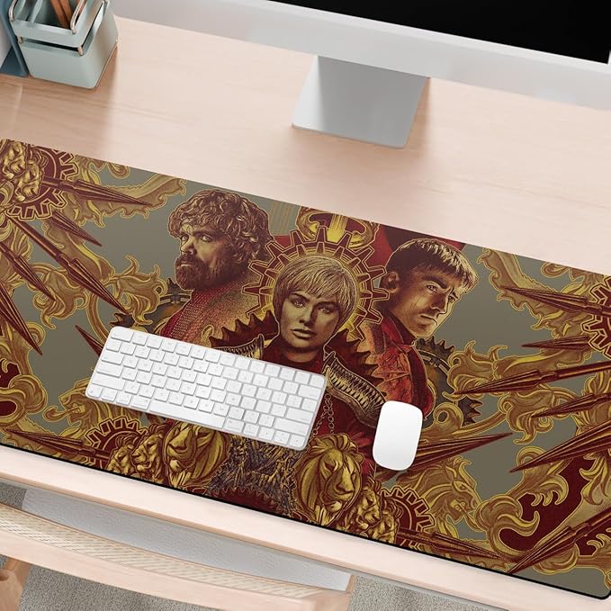 Head Case Designs Officially Licensed HBO Game of Thrones Tyrion, Cersei, Jaime Graphic Art 37.4 x 15.75 x 0.16 inches (900 x 400 mm) - XL Gaming Office Desk PC Keyboard Mouse Mat Pad