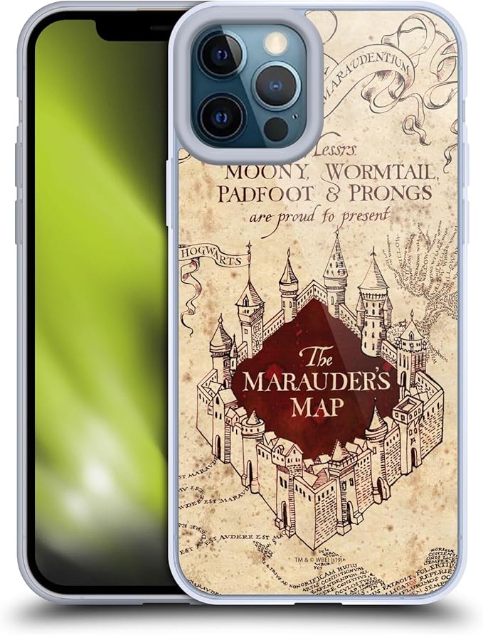 Head Case Designs Officially Licensed Harry Potter The Marauder's Map Prisoner of Azkaban II Soft Gel Case Compatible with Apple iPhone 12 Pro Max