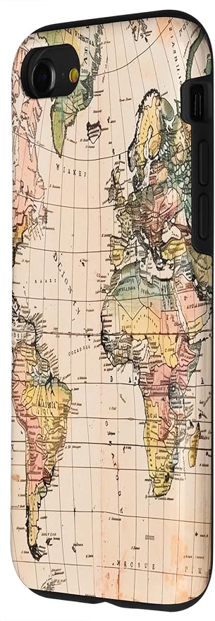World Map ,Old Map of the World Case for iPhone SE (2020) / 7 / 8