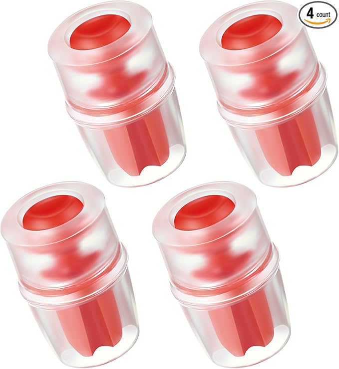 Bite Valve Replacement, Compatible with Osprey Packs Hydraulics Reservoirs, Hydration Pack Bite Valve Sheath Silicone Nozzle Mouthpiece Replacement with Inner Post for Water Bladder (4 Pack)