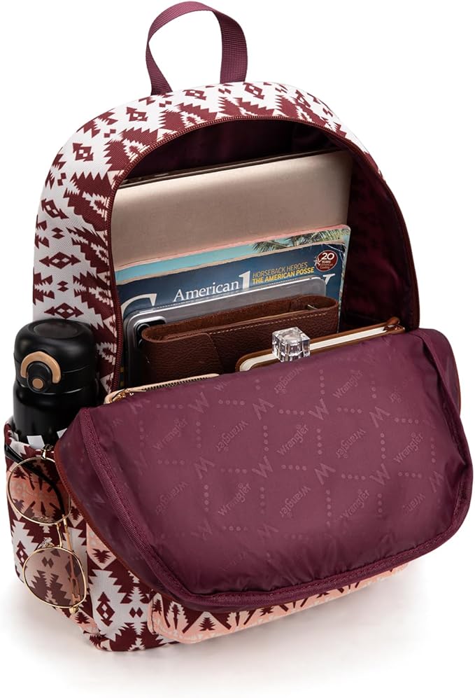 Montana West Wrangler Lightweight Backpack for Women Water Resistant 800D Casual Daypack for College, Commute, Travel & Gym
