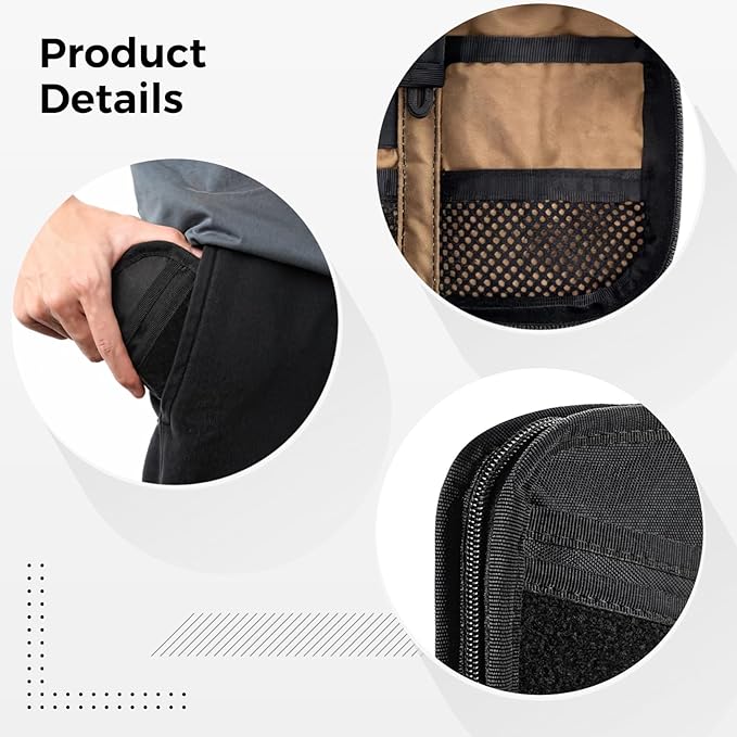 EDC Organizer Pouch Mini Tactical Gear Bag, Compact Utility Tool Holder with MOLLE System, Everyday Carry Storage Case, Military Style Equipment Organizer for Tools