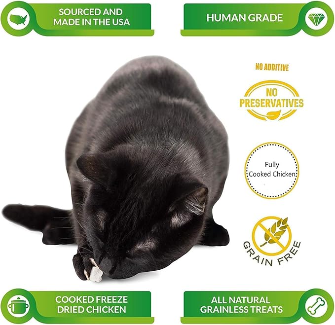 Life Essentials by Cat-Man-Doo | Chicken - 2oz. Bag | Freeze Dried Chicken Cat & Dog Treats | Healthy, Single Ingredient, Training Treats, High Protein