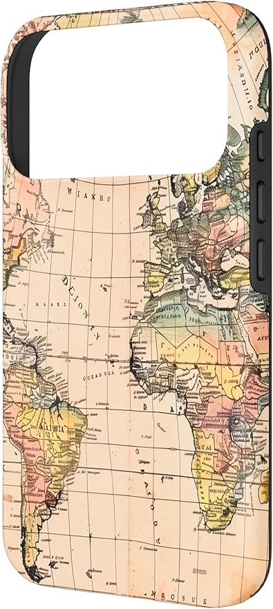 World Map,Old Map of The World Case for iPhone 17 Pro