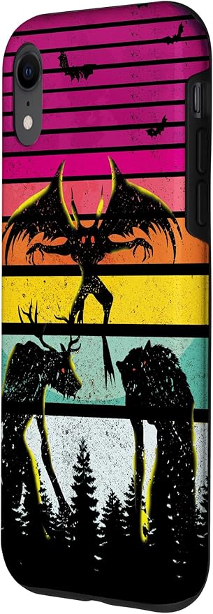Cryptkin Cute Mothman Cryptid Map Case for iPhone XR