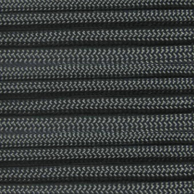 Paracord Planet Solid Color 550lb Paracord – 7 Strand Type III Nylon Cord for Indoor and Outdoor Tasks – Charcoal Gray (1,000 ft)