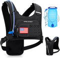 Maelstrom Running Vest, Detachable Hydration Backpack for Men Women with 2L Water Bladder & Chest Pack, Breathable Hiking Water Backpack for Cycling, Climbing, Marathon