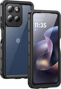 Lanhiem for Moto G 2026 / G Play 2026 5G Case, IP68 Waterproof Dustproof Shockproof Case with Built-in Screen Protector, Full Body Underwater Protective Cover for Moto G 2026 / G Play 2026 5G, Black