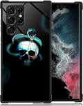 for Samsung Galaxy S23 Ultra Case, Skeleton Winding Snake Pattern Graphic Design Girl Boy Soft Silicone Hard Acrylic Shock Protection for Samsung Galaxy S23 Ultra