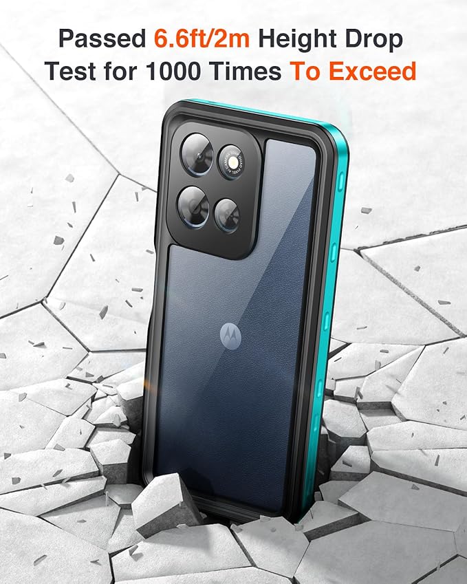 Lanhiem for Moto G 2026 / G Play 2026 5G Case, IP68 Waterproof Dustproof Shockproof Case with Built-in Screen Protector, Full Body Underwater Protective Cover for Moto G 2026 / G Play 2026 5G, Blue