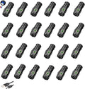 UNROEVS Mini Flashlight 2550 Lumens Rechargeable USB C Charging, Small Flashlights High Lumens 5 Modes, Pocket Light with Clip, Magnetic Flash Light for EDC,Camping, Hiking,Emergency (24pack)