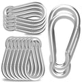 Carabiner, Heavy Duty Galvanized Steel Spring Snap Hook Carabiner Clips with 770LBS Holding Capacity, Ideal for Outdoor, Hammock, Swing and Travel (M10 4Inch, 20PCS)