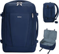 ECOHUB 17'' Travel Backpack, Personal Item Backpack with 13 Pockets, Flight Approved Carry on Backpack with USB Port & Luggage Sleeve, Travel bag for Men & Women, Water Resistant Backpack, Blue