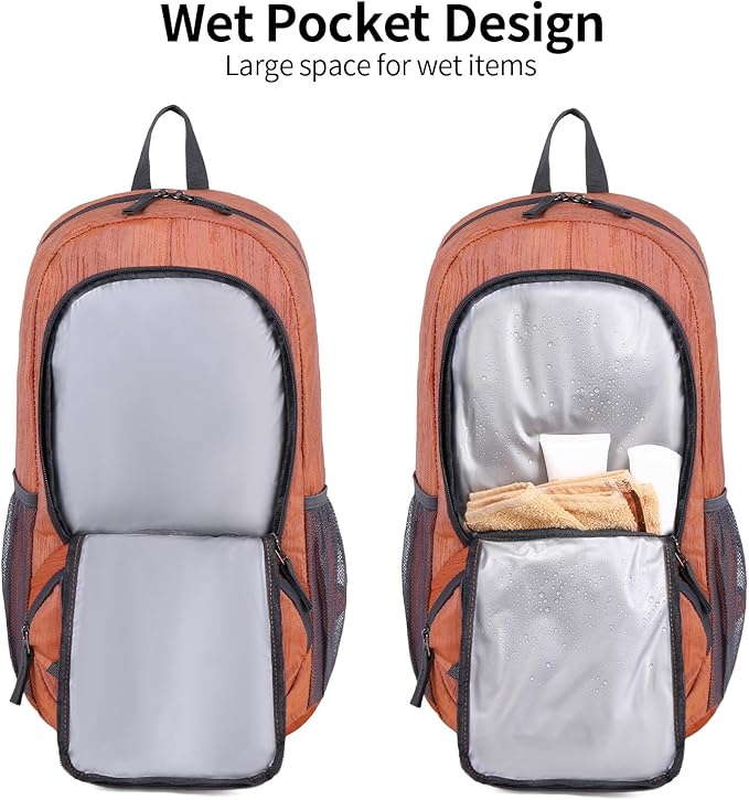 FENGDONG 35L Lightweight Foldable Waterproof Packable Travel Small Hiking Backpack Daypack for men women