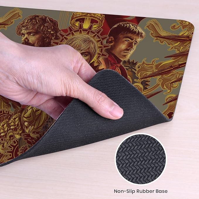 Head Case Designs Officially Licensed HBO Game of Thrones Tyrion, Cersei, Jaime Graphic Art 9.84 x 11.81 x 0.12 inches (250 x 300 mm) - S Gaming Office Desk PC Keyboard Mouse Mat Pad