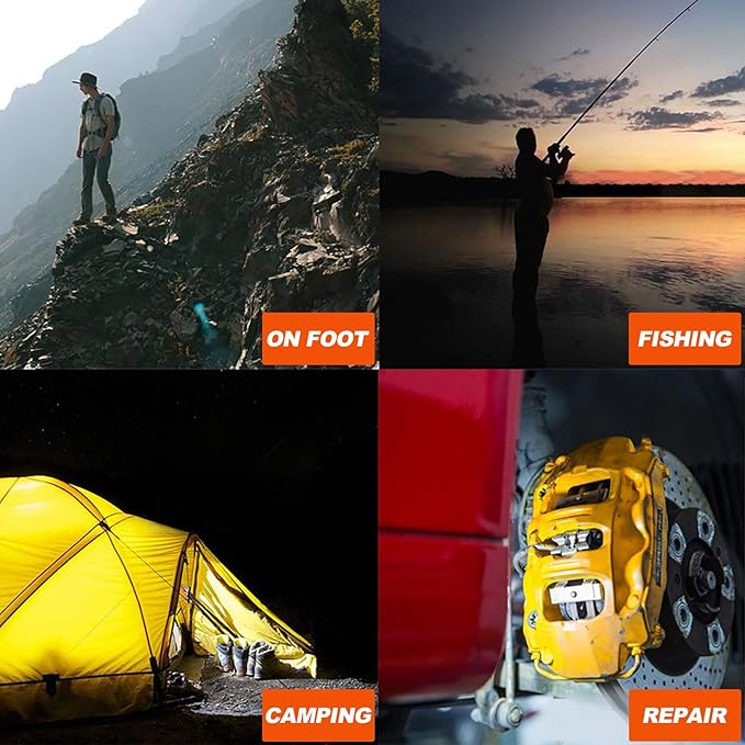NICRON Flashlight, N7 600 Lumens Tactical Flashlight 2 Pack, 90 Degree Ip65 Waterproof Led Mini Flashlight 4 Modes- Best High Lumens are for Camping, Outdoor, Hiking （Not Including Batteries） Gift