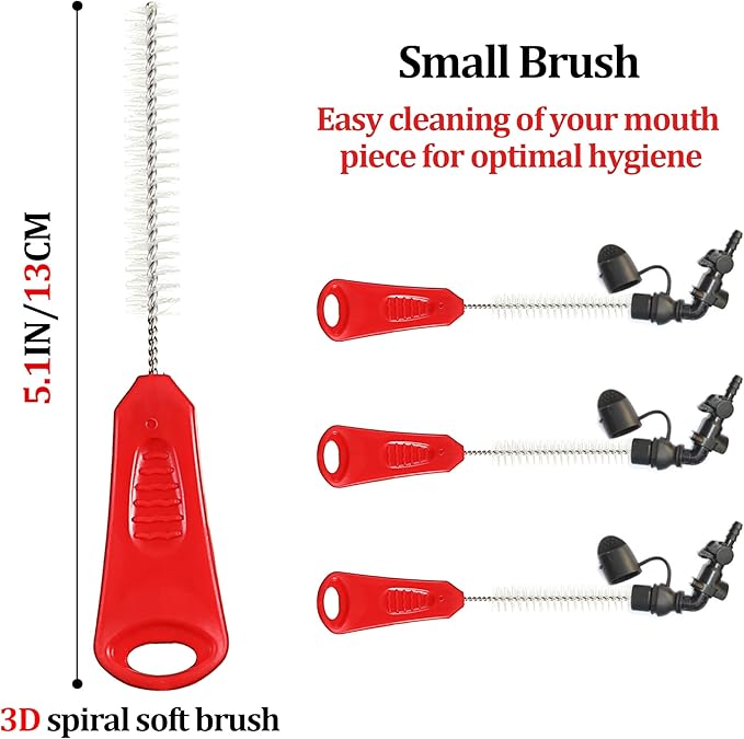 Patelai 2 Set 8 in 1 Hydration Bladder Cleaning Kit Includes 3 Different Brushes and Drying Collapsible Bladder Frame, Water Reservoir Backpack Cleaning Kit