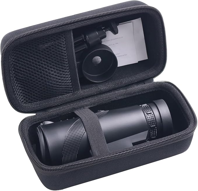 Hard Travel Case Compatible with Vortex Solo 8x36 10x25 & ROXANT Grip Scope Monocular, Protective Storage Bag (CASE ONLY)