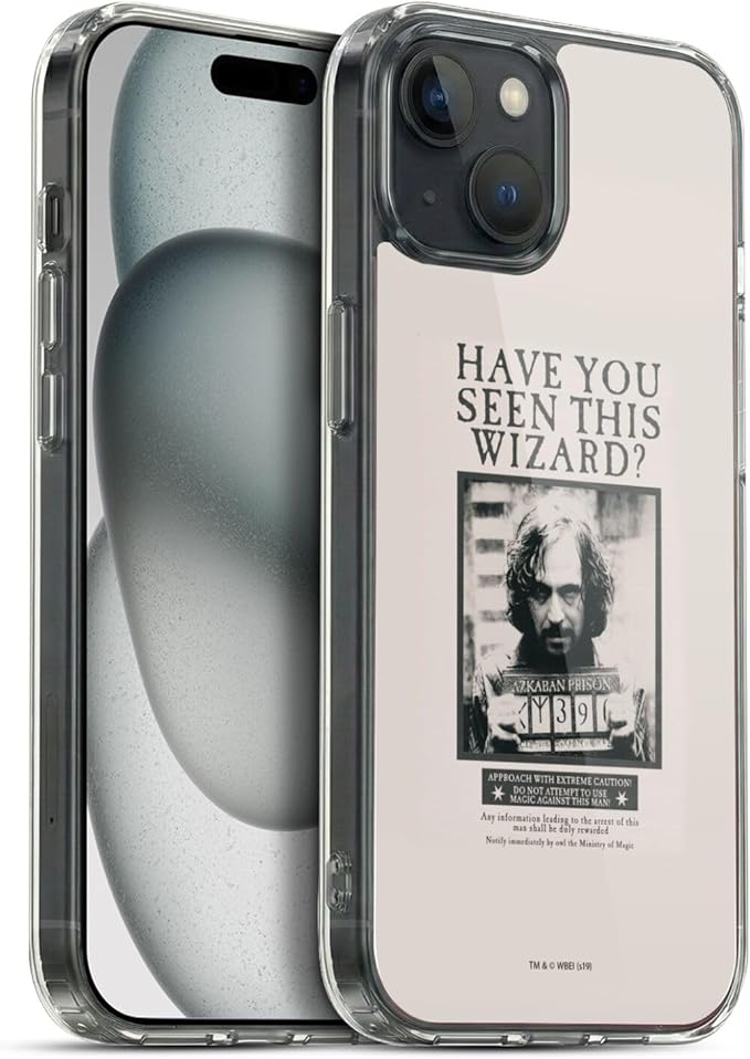 Head Case Designs Officially Licensed Harry Potter Sirius Black Poster Prisoner of Azkaban II Gel Case [Military Grade Protection] Compatible with Apple iPhone 15 Plus and Compatible with MagSafe