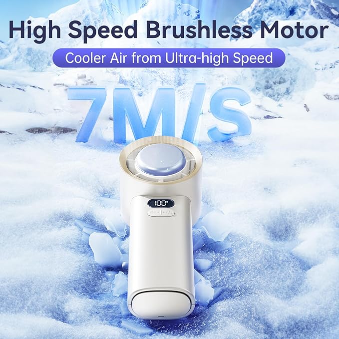 MUXNW Portable Fan for Travel Mini: Pocket Small Handheld Hand Held Rechargeable Battery Operated USB Charger - Gifts for Women Teens - Summer to a Beach for a Cooling vacation