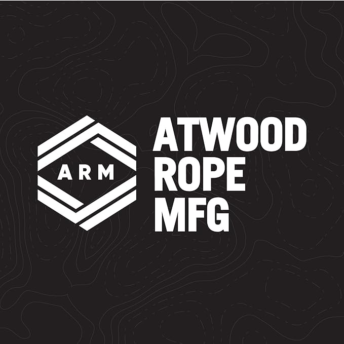 Atwood Rope MFG 550 Paracord 100 Feet 7-Strand Core Nylon Parachute Cord Outside Survival Gear Made in USA | Lanyards, Bracelets, Handle Wraps, Keychain (Blue)