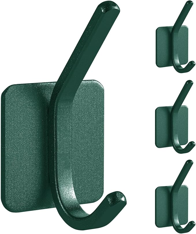 Paoli Heavy Duty Self Adhesive Hooks - Sturdy self Adhesive Hooks for Home, School and Office Easy to fit and Remove,with a Maximum Load Capacity of 30lb (4 PC).