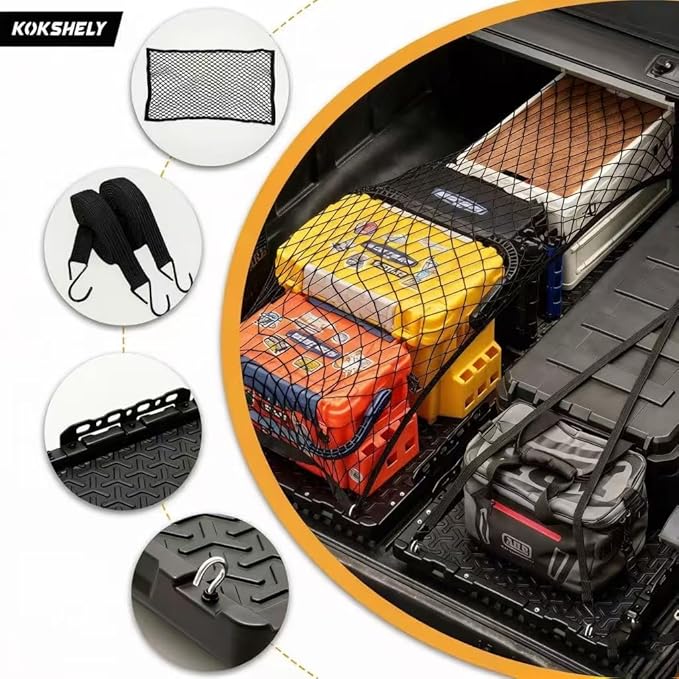 Heavy-Duty Dual-Wall Sliding Truck Bed Cargo Tray with Wheels, Truck Bed Slide-Out Truck Bed Cargo Tray for Long Beds, Truck Bed Organizer Tray, Fits Most Full-Size Pickups