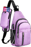 JENAGREEN Sling Backpack Crossbody Sling Bag, Cross Bag Adjustable Travel Hiking Essentials Casual Daypack Multipurpose Chest Bag Purse for Women Men